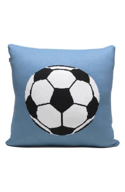 Rian Tricot Gol Soccer Rectangular Throw Pillow In Blue