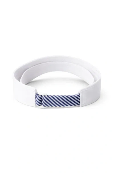 Bits & Bows American Flag Visor In White