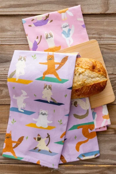 Cattington Cat Kitchen Towels In Multi
