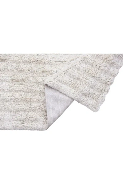 Lorena Canals Dunes Woolable Washable Wool Rug In White