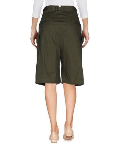 Shop Dsquared2 Shorts & Bermuda In Military Green