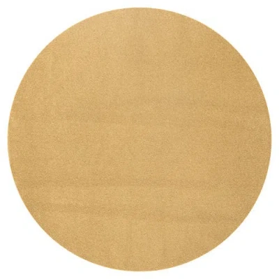 Jonathan Y Haze Solid Low-pile Round Area Rug In Neutral