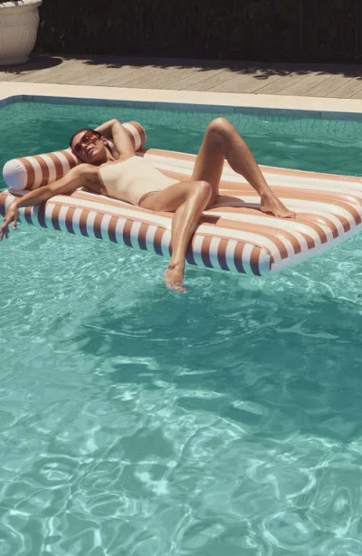 Sunnylife Luxe Lilo Inflatable Pool Float In Orange