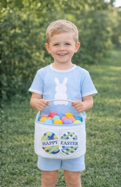 Bits & Bows Happy Easter Egg Basket In White