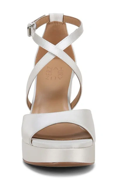 Naturalizer Melody Platform Sandal In White