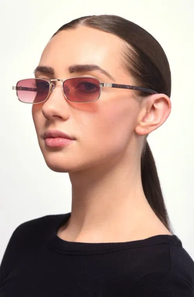 Bp. Gradient Rectangular Sunglasses In Gold