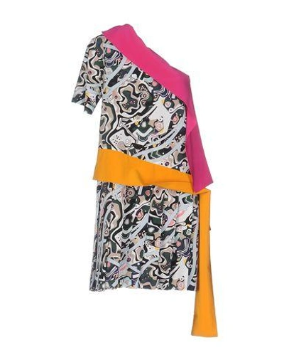Shop Msgm Party Dress In グリーン