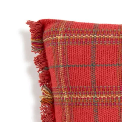 Lorena Canals Handloom Cushion In Red
