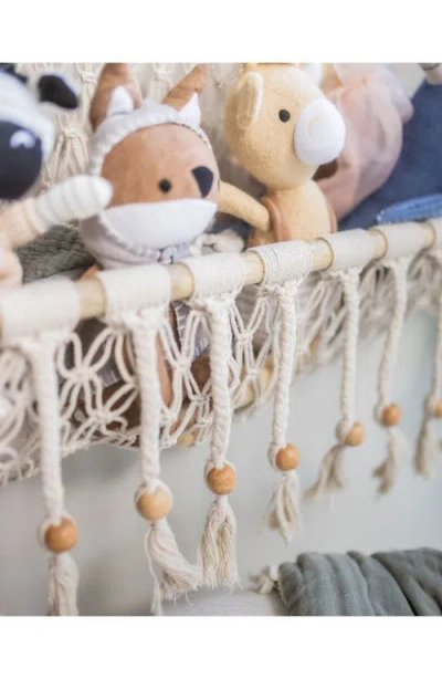 Crane Baby Willow Macramé Storage Wall Decor In Neutral