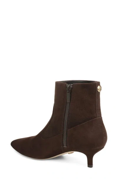 Veronica Beard Lisa Stretch Kitten-heel Ankle Boot In Black