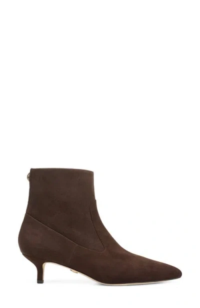 Veronica Beard Lisa Stretch Kitten-heel Ankle Boot In Black