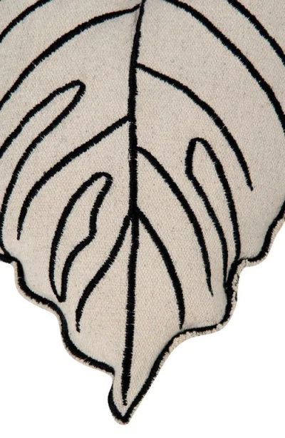 Lorena Canals Leaf Accent Pillow In White