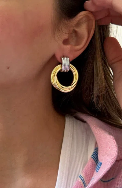 Baublebar Interlocking Hoop Earrings In Multi