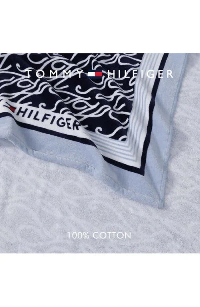 Tommy Hilfiger Allover Monogram Cotton Velour Beach Towel In Multi
