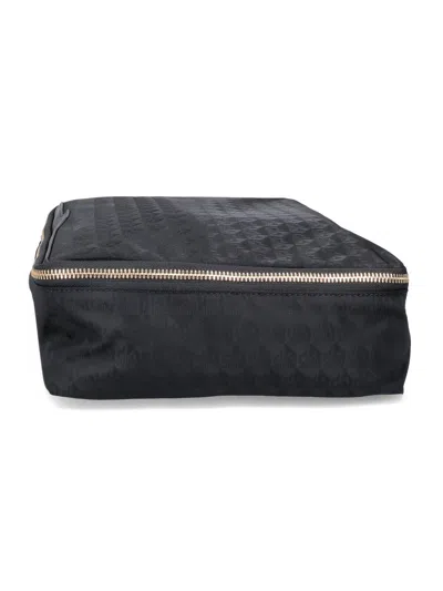 Anya Hindmarch Recycled Nylon Handbag With Leather Trim In Black
