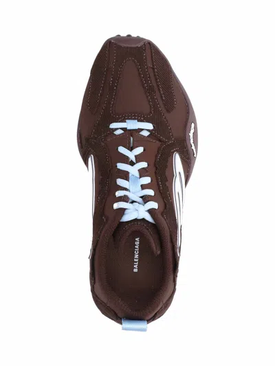 Balenciaga Women Brown Canvas And Corduroy Monday Ultra Sneakers In Brown