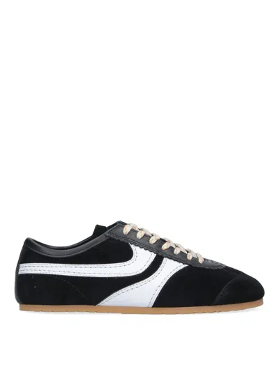 Dries Van Noten Retro-inspired Sneakers With Thin Sole For Women In Black