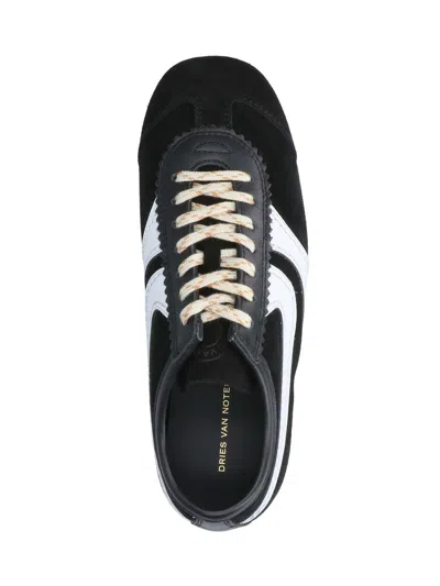 Dries Van Noten Retro-inspired Sneakers With Thin Sole For Women In Black