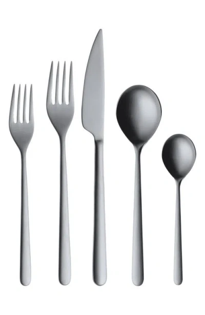 Mepra Linea Ice 5-piece Place Setting In Gray