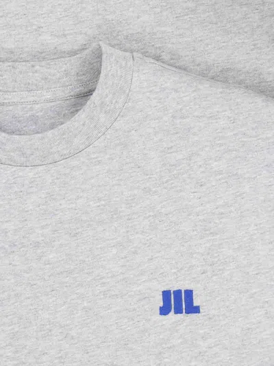 Jil Sander T-shirt Logo In Gray
