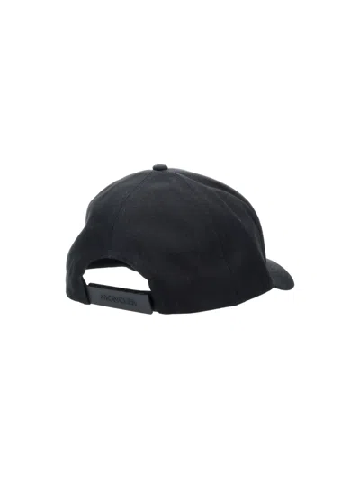 Moncler Logo-patch Baseball Cap In Black