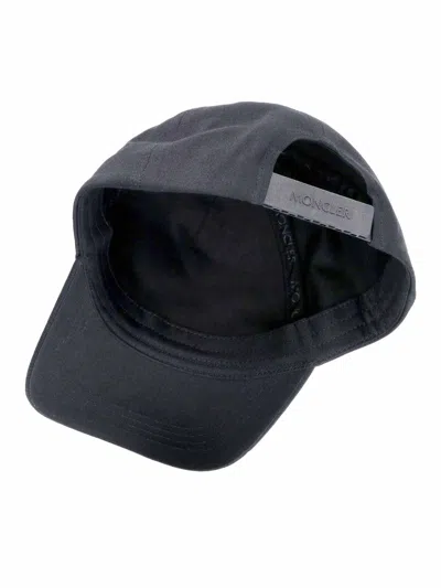 Moncler Logo-patch Baseball Cap In Black