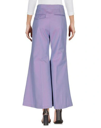 Shop Acne Studios Denim Pants In Lilac