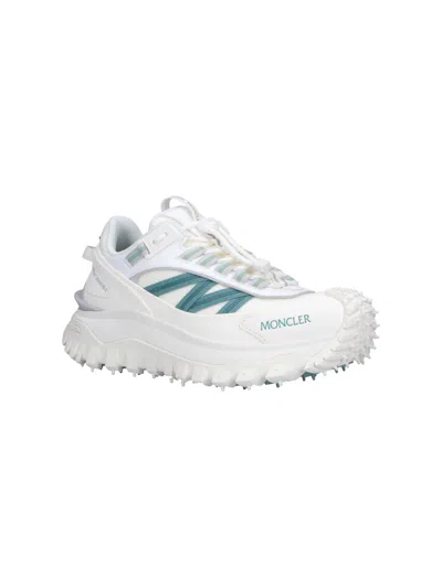 Moncler Trailgrip Low Top Technical Sneakers In White