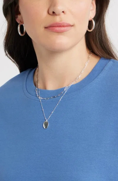 Caslonr Caslon(r) Stripe Pullover Sweatshirt In Blue