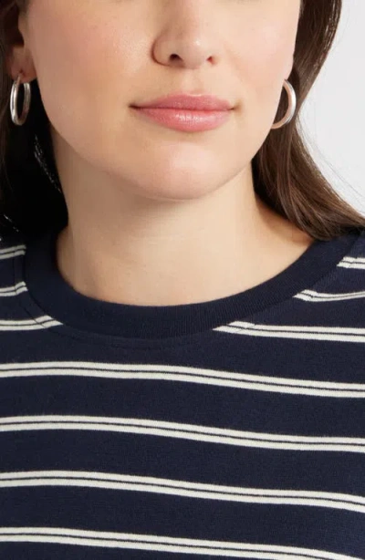 Caslonr Caslon(r) Stripe Pullover Sweatshirt In Blue