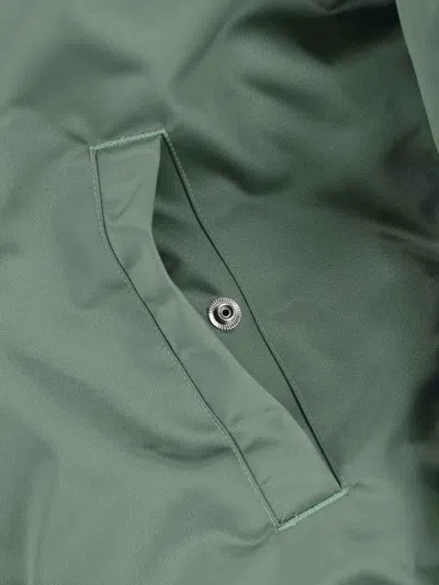 Alexander Wang Bomber Jacket With Drawstring Collar In Green