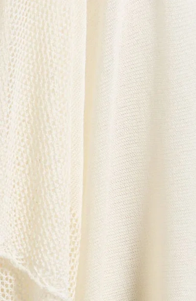 Tasha Mesh Throw Over In White