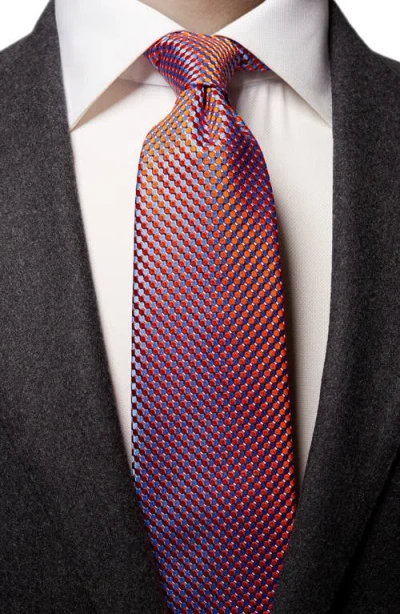 Eton Microdot Silk Tie In Multi