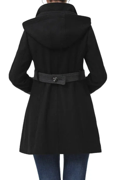 Kimi & Kai Harper Maternity Wool Coat In Multi