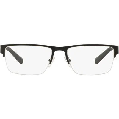 Armani Exchange 54mm Semirimless Rectangular Optical Glasses In Black