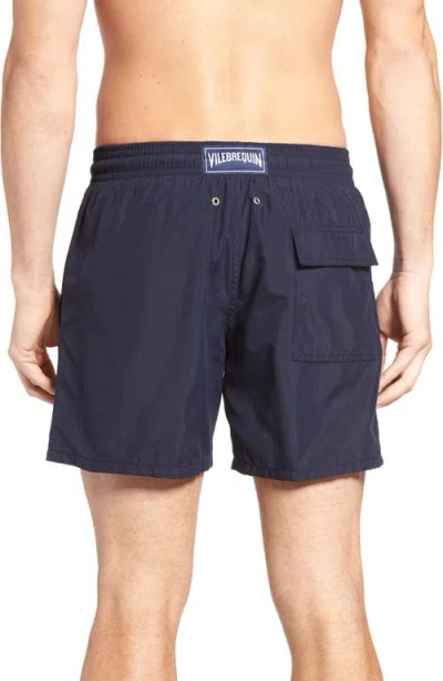 Vilebrequin Solid Swim Trunks In Blue