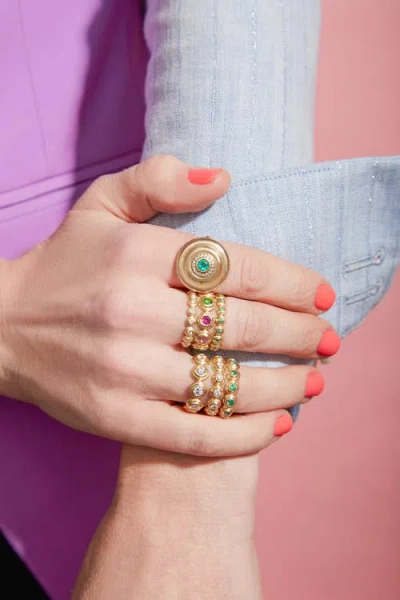 Campbell + Charlotte Evolve Stacking Ring In Multi