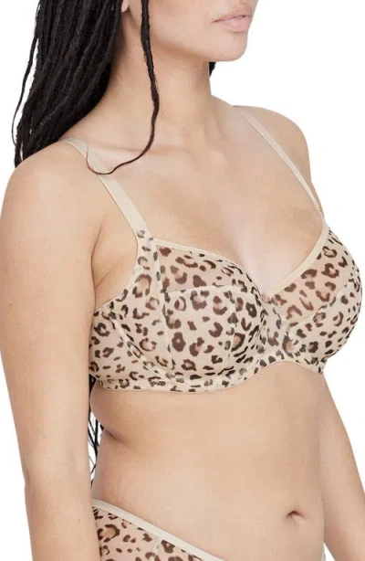 Skarlett Blue Spellbound Full Coverage Underwire Bra In Leopard In Animal Print