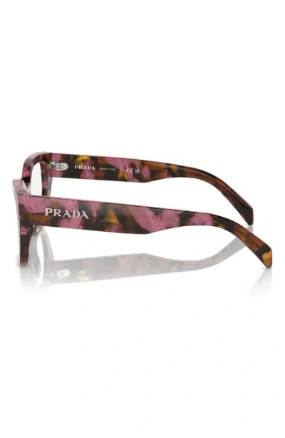 Prada 53mm Cat Eye Optical Glasses In Multi