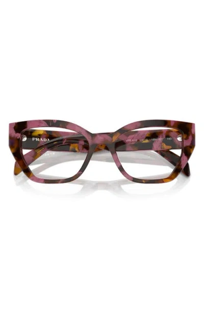 Prada 53mm Cat Eye Optical Glasses In Multi