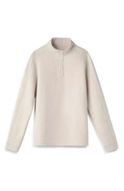 Rhone Weekend Quilted Pullover In Neutral