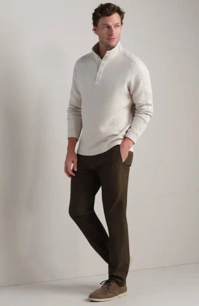 Rhone Weekend Quilted Pullover In Neutral