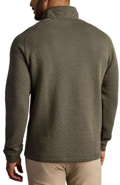 Rhone Weekend Quilted Pullover In Green
