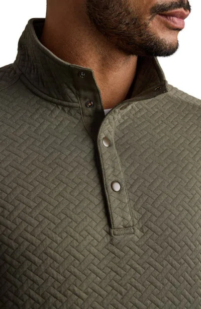 Rhone Weekend Quilted Pullover In Green