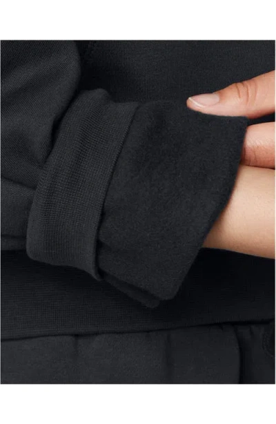 Under Armour Icon Fleece Half Zip Pullover In Black