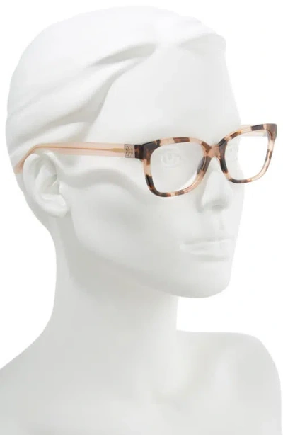 Tory Burch 52mm Square Optical Glasses In Multi