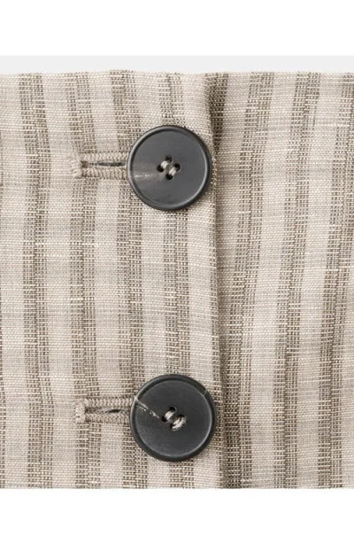 Mango Strapless Check Print Vest In Neutral