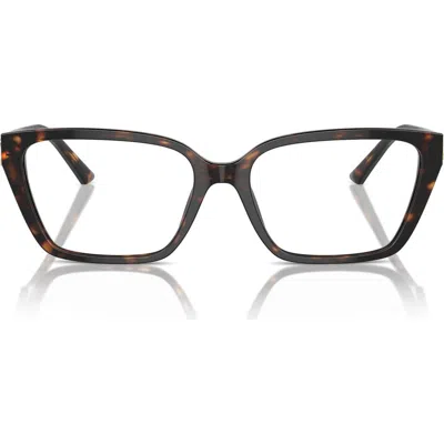 Jimmy Choo 55mm Cat Eye Optical Glasses In Brown