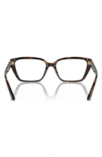 Jimmy Choo 55mm Cat Eye Optical Glasses In Brown