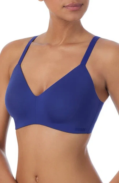 Dkny Active Comfort Bra In Blue